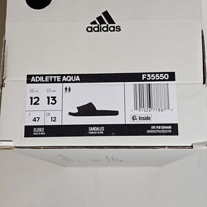 Adidas Adilette Aqua Slides - Black